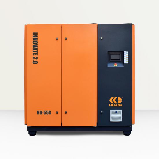HUADA HD-55S 55kW single-stage PM VFD screw air compressor for textile and material conveying