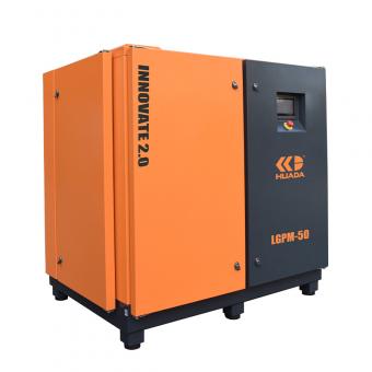 HUADA HD-37S 37kW single-stage PM VFD screw air compressor for manufacturing plant