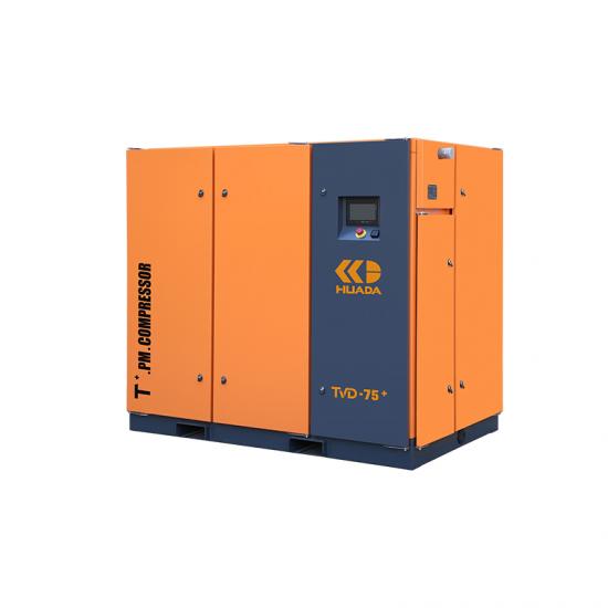 HUADA TVD-75+ 55 kW two-stage permanent magnet variable-speed screw air compressor